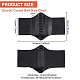 Benecreat 3 pièces 3 styles imitation cuir pu large ceinture corset élastique DIY-BC0012-32-2