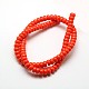 Imitation Amber Resin Drum Beads Strands RESI-A009F-D-03-2