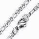 304 Stainless Steel Figaro Chain Necklaces NJEW-H445-01P-2