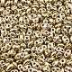 Perles de rocailles en verre de couleurs opaques teintes SEED-N004-007-01-3
