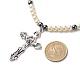 Jésus croix alliage pendentif colliers pour femmes hommes NJEW-JN03990-3