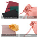 Magibeads 24 pz 6 colori sacchetti regalo con coulisse smerigliati rettangolari in plastica ABAG-MB0001-11-4