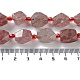 Natürlichen Erdbeere Quarzperlen Stränge G-C182-14-01-5