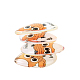 Cabochons plats en forme de larme en verre imprimé hibou de dessin animé GGLA-N002-18x25-B20-3