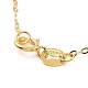 925 collar de cadena de cable de plata de ley para mujer STER-I021-05G-3