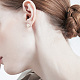Pandahall elite 7 paire 7 taille 925 accessoires de boucles d'oreilles en argent sterling STER-PH0001-17-6