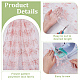 Polyester-Spitzenstoff mit Blumenmuster&nbsp;DIY-WH0591-145-3