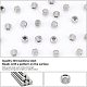 Unicraftale 100pcs 201 perles en acier inoxydable STAS-UN0025-23-4