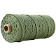 工芸品の編み物用の綿糸  シーグリーン  3mm  約109.36ヤード（100m）/ロール KNIT-PW0001-01-21-1