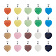 Cheriswelry 20pcs 10 couleurs pendentifs oeil de chat G-CW0001-10-2