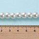 Weiße Glasperle runde lose Perlen für Schmuck Halskette Handwerk X-HY-8D-B01-5