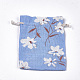 Polycotton(Polyester Cotton) Packing Pouches Drawstring Bags ABAG-T007-02O-2