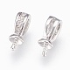 Tasse en laiton pendentif perle bails broches pendentifs KK-P150-17P-2