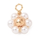 Colgantes de perlas y conchas naturales PALLOY-JF02105-01-1