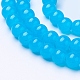 Imitation Jade Glass Round Beads Strands X-DGLA-S076-6mm-18-1