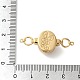 Латунные микро проложить кубического циркония магнитные застежки KK-A227-20G-02-3