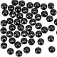 OLYCRAFT 50Pcs 6mm Natural Black Onyx Beads 2mm Big Hole Round Black Onyx Beads Black Agate Gemstone Round Loose Gemstone Beads Energy Stone for Bracelet Necklace Earring Jewelry Making DIY Crafts G-OC0003-91-1