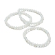 Bracelets élastiques en perles opalite BJEW-A117-B-07-4