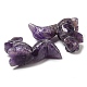 Natural Amethyst Carved Healing Squirrel Figurines DJEW-D012-01A-2