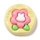 Opaque Flower Resin Cabochons RESI-C035-01D-1