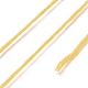 ミルクコットン編みアクリル繊維糸  5本撚りのかぎ針編み糸  パンチ針糸  ゴールド  2mm YCOR-NH0001-02H-2