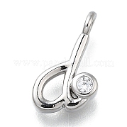 Латунные микро проложить кубического циркония подвески KK-B132-12P-D