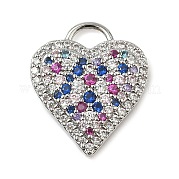 Латунные микро проложить кубического циркония подвески KK-I276-29P-01