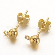 Латунные серьги EC593-G