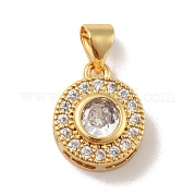 Латунные микро проложить кубического циркония подвески KK-B059-26G