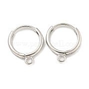 Brass Hoop Earrings EJEW-L211-012A-P