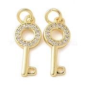 Латунные микро проложить кубического циркония подвески KK-K298-32G
