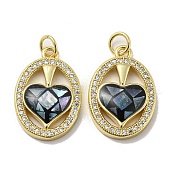 Латунные микро проложить кубического циркония подвески KK-H457-01G-02