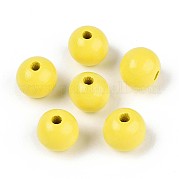 Круглые бусины из натурального дерева схима WOOD-A018-14mm-04