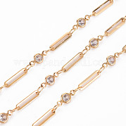 Handmade Brass Elongated Cable Chains CHC-S012-059