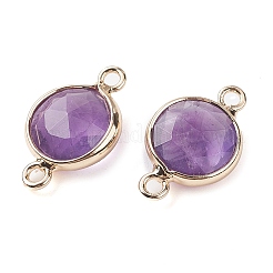 Verbindungsanhänger aus natürlichem Amethyst&nbsp;G-C102-09F-G