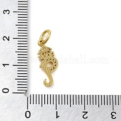 Colgante micropavé cubic zirconia de latón&nbsp;KK-M273-01G-Q
