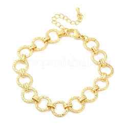 Bracelets à maillons en laiton pour femmes et hommes&nbsp;LS-BJEW-K273-16G