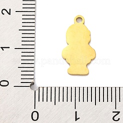 Pendentifs en acier inoxydable thème de Noël 201&nbsp;LS-STAS-Q015-13G-01