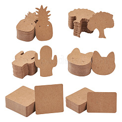 Kaktus & Katze & Ananas & Baum & Quadrat & Rechteck Form Ohrring Display-Karten&nbsp;EDIS-TA0001-001