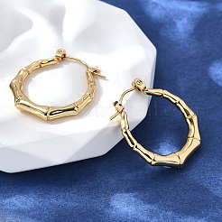 Boucles d'oreilles créoles en acier inoxydable 304 pour femmes&nbsp;EJEW-L296-082G