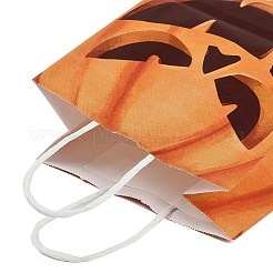 Halloween-Tragetaschen aus Papier mit Kürbis-Aufdruck&nbsp;ABAG-P015-05C