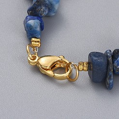 Bracciali con perline di lapislazzuli naturali&nbsp;BJEW-JB04933-04