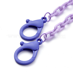 Collane a catena portacavi in plastica abs personalizzate&nbsp;NJEW-JN02849-04