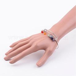Brazaletes de charm de bronce&nbsp;BJEW-JB02545