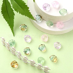 35pcs transparente sprühlackierte Glasperlen&nbsp;GLAA-YW0001-72