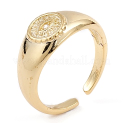 Manschettenringe aus Messing mit klarem Zirkonia&nbsp;RJEW-B034-16G