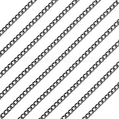 Chaîne gourmette en aluminium de 10 m&nbsp;CHA-TA0001-35B