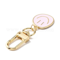 Decorazioni pendenti smaltate con volti sorridenti&nbsp;KEYC-WH0036-08LG-06