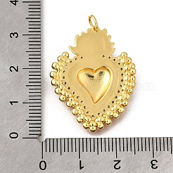 Colgante micropavé cubic zirconia de latón&nbsp;KK-U072-28G