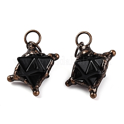 Pendenti con stella merkaba in pietre preziose naturali miste&nbsp;G-C144-01R